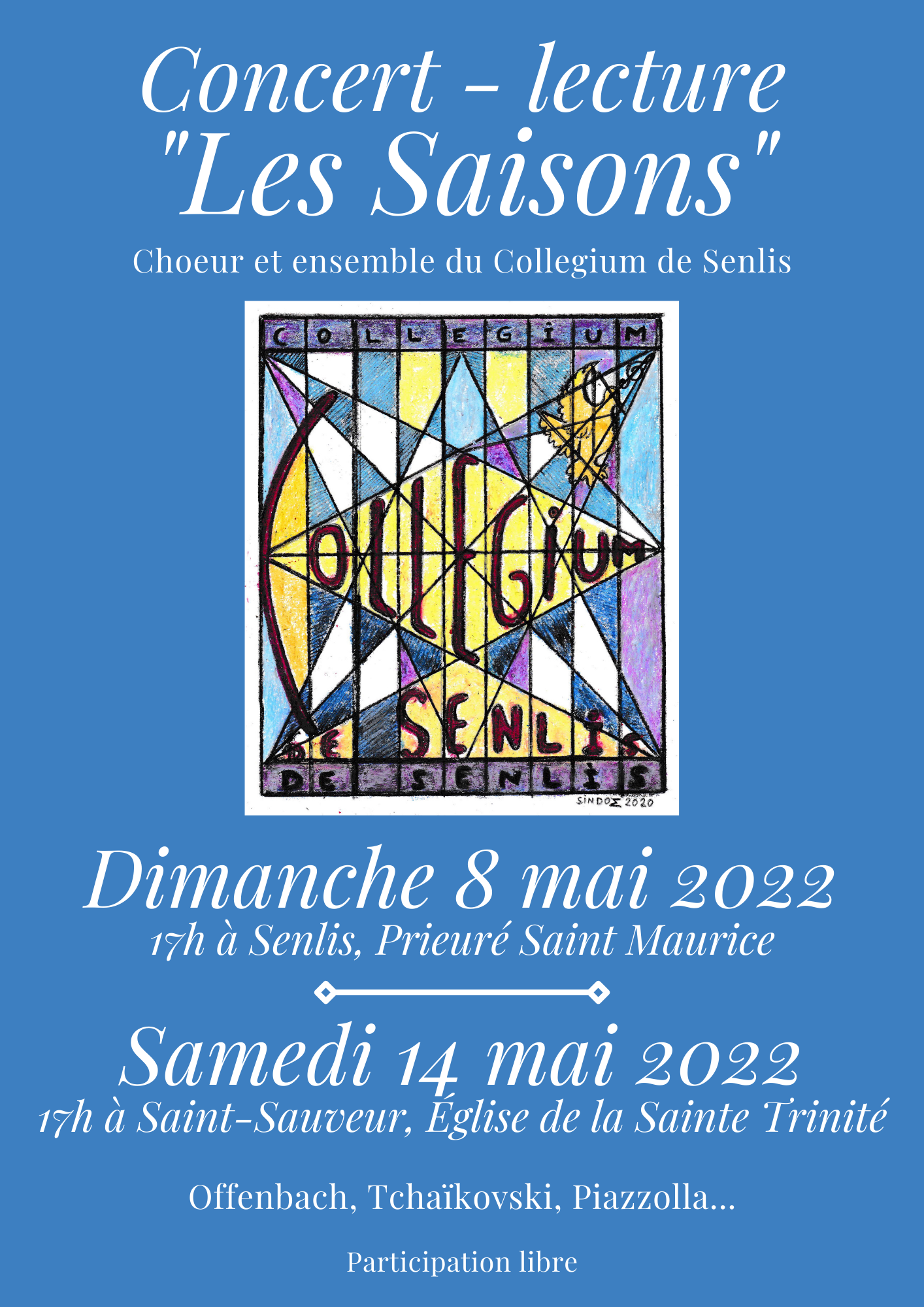 Concert lecture Les Saisons 8 et 14 mai 2022